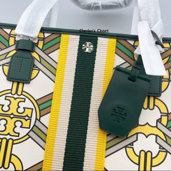 💝NeW! Tory Burch Gemini Link Large Logo Tote - Picture 8 of 12